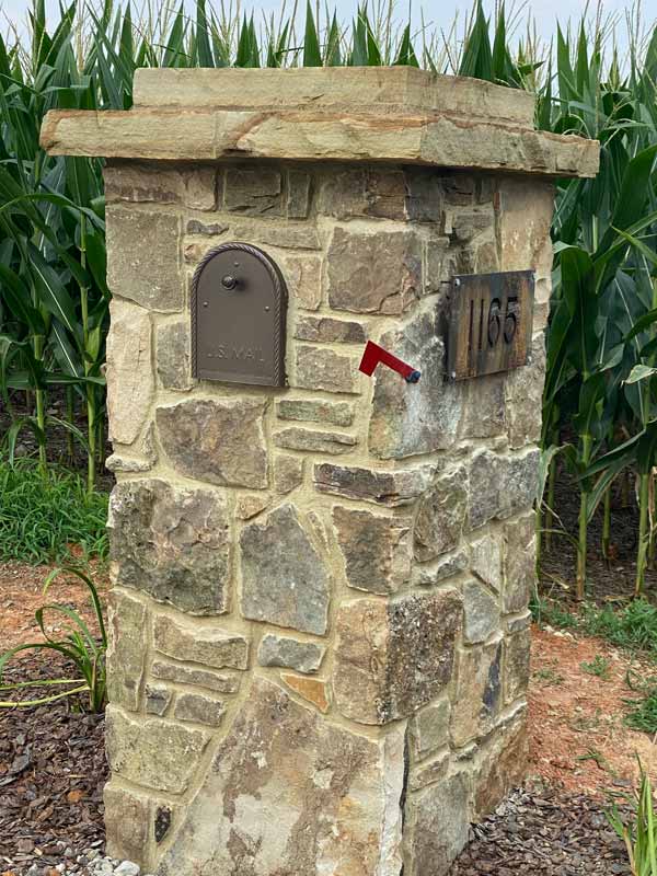 rock mailbox